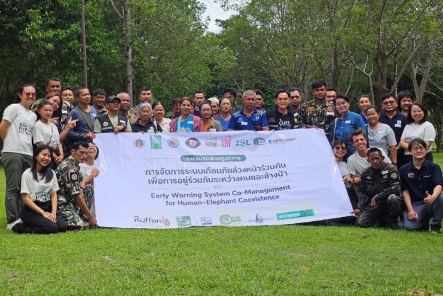 Working together to enhance Human-Elephant Coexistence🤝🐘
Back in May, Bring The Elephant Home, EcoExist Society, and the Zoological Society of London Thailand facilitated a participatory Early Warning System co-management workshop. Here, local farmers, park rangers, local government officials and NGO field staff were brought together to evaluate the current crop protection practices and crop damage trends.  During the workshop the participants identified:
•⁠ ⁠Common priorities and improvements for the Early Warning System 
•⁠ ⁠Seasonal human–elephant conflict hotspots
•⁠ ⁠Elephant movement areas
•⁠ ⁠Priority risk zones  Next up in August, representatives from EarthRanger will join us to facilitate another workshop during which the participants will be trained to use the EarthRanger mobile app to log elephant detections and crop damage events.